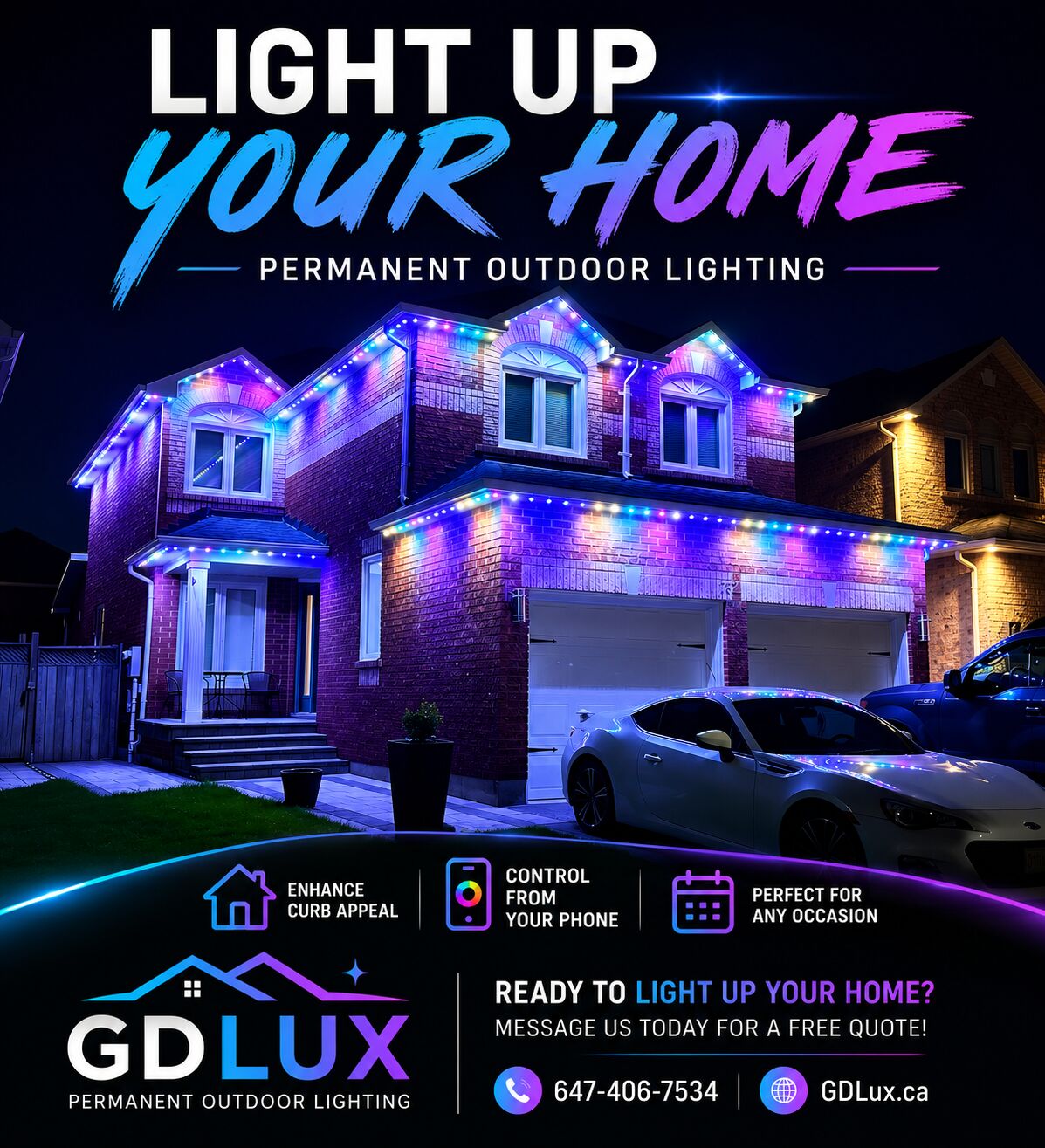 flyer rgb light up your home
