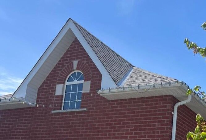 uneven wiring arch window closeup