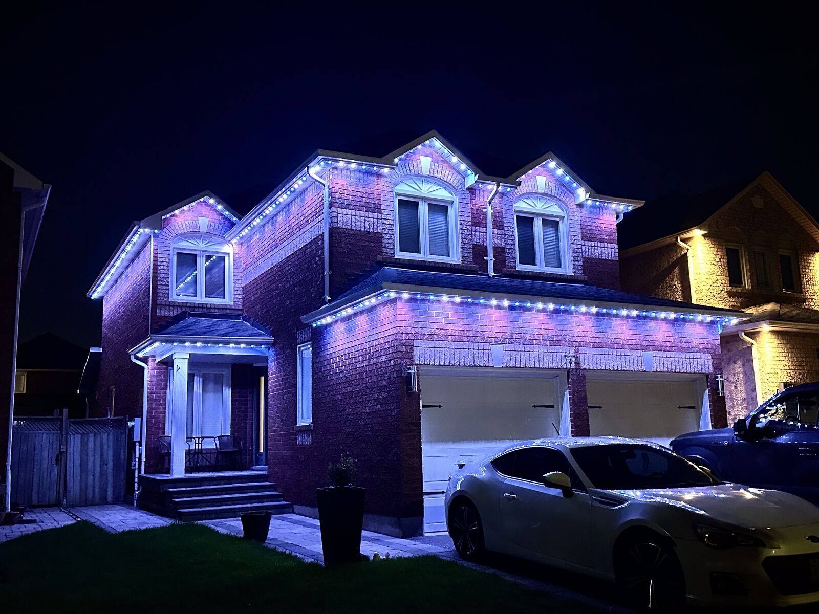 Violet lighting scene